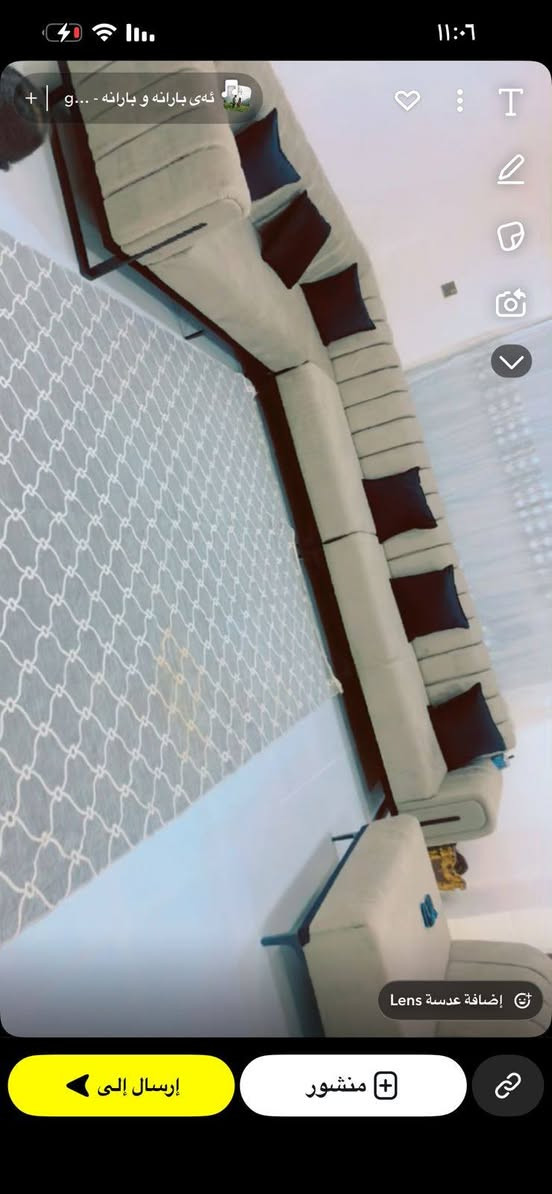 ديوان اخو الجديد فول نضافه
شغل ايد 7 امتار السعر 375
***********
