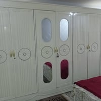 غرفة نوم نجاره عراقيه خشب للبيع استخدام 2شهر نظافة 100/ 100/ 9قطع السع...