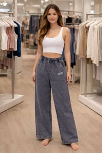 بنطلون جينز نسائي • قصة عريضه • طويل