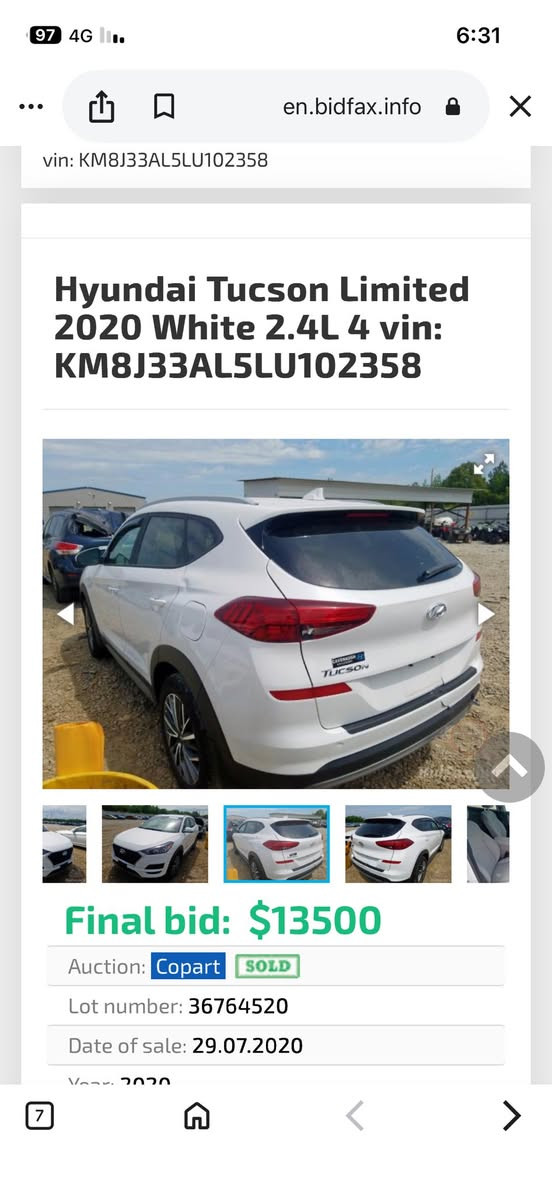 السلام عليكم توكسان 2020 وارد اميركا بدون صبغ فقط بارد دبل بصمه تبريد بيانو مناخين تتدفئه كشنات سايد بريك بصمه السيارة جديدة ماشيه 44 الف ميل الملاحظات تقشير في مقدمه البنية اثر رفع فابلون وقليل جدا في القماره غير هذا سلامتكم
السعر 17300 دولار
بغداد السيديه
***********
