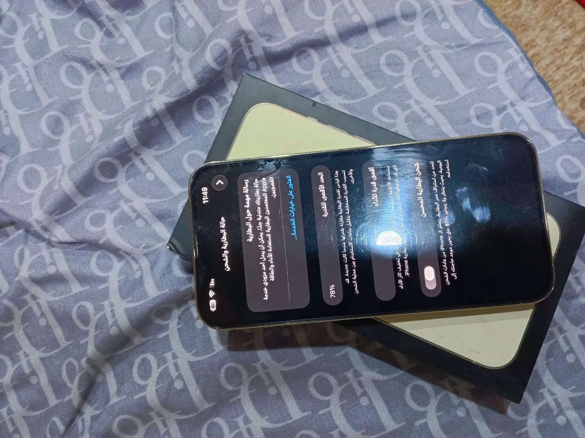 13برو ماكس الامريكي ما مفتوح نهاين بطاريته78 بس بي خلل واحد الايكلود ناسي بس هو شغال وتحديثات شغال  ولاتصالات وتنزيلات وكلشي بي شغال بس بدون ايكلود تستعمله فقط  السعر450


**إذا كنت صاحب هذا الإعلان وتريد حذفه لأي سبب، رجاءا أرسل رسالة إلى الدعم الفني**