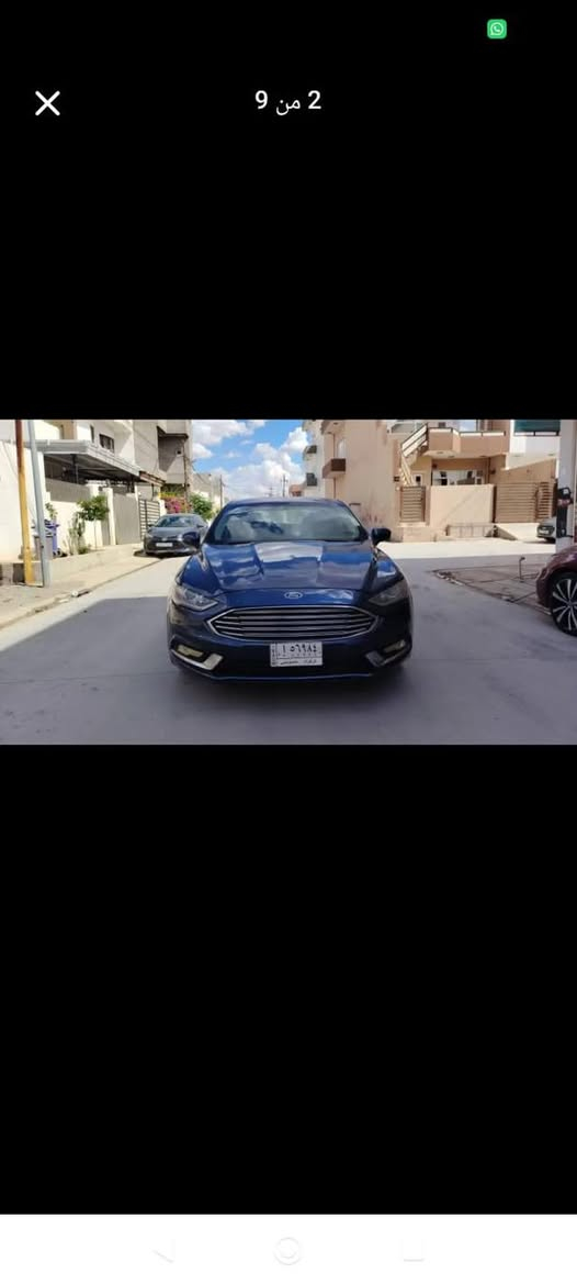 سلام عليكم سيارة فورد فيوژن  للبيع موديل ٢٠١٨ مكينة١٥  / تيربو/ شاشه كبيره/گير ماوس/تبريد ممتاز/ رقم كركوك/ بيها ثلاث قطع السعر ٨٣ ورقة وبيها مجال  /المكان كركوك// للاتصال***********
