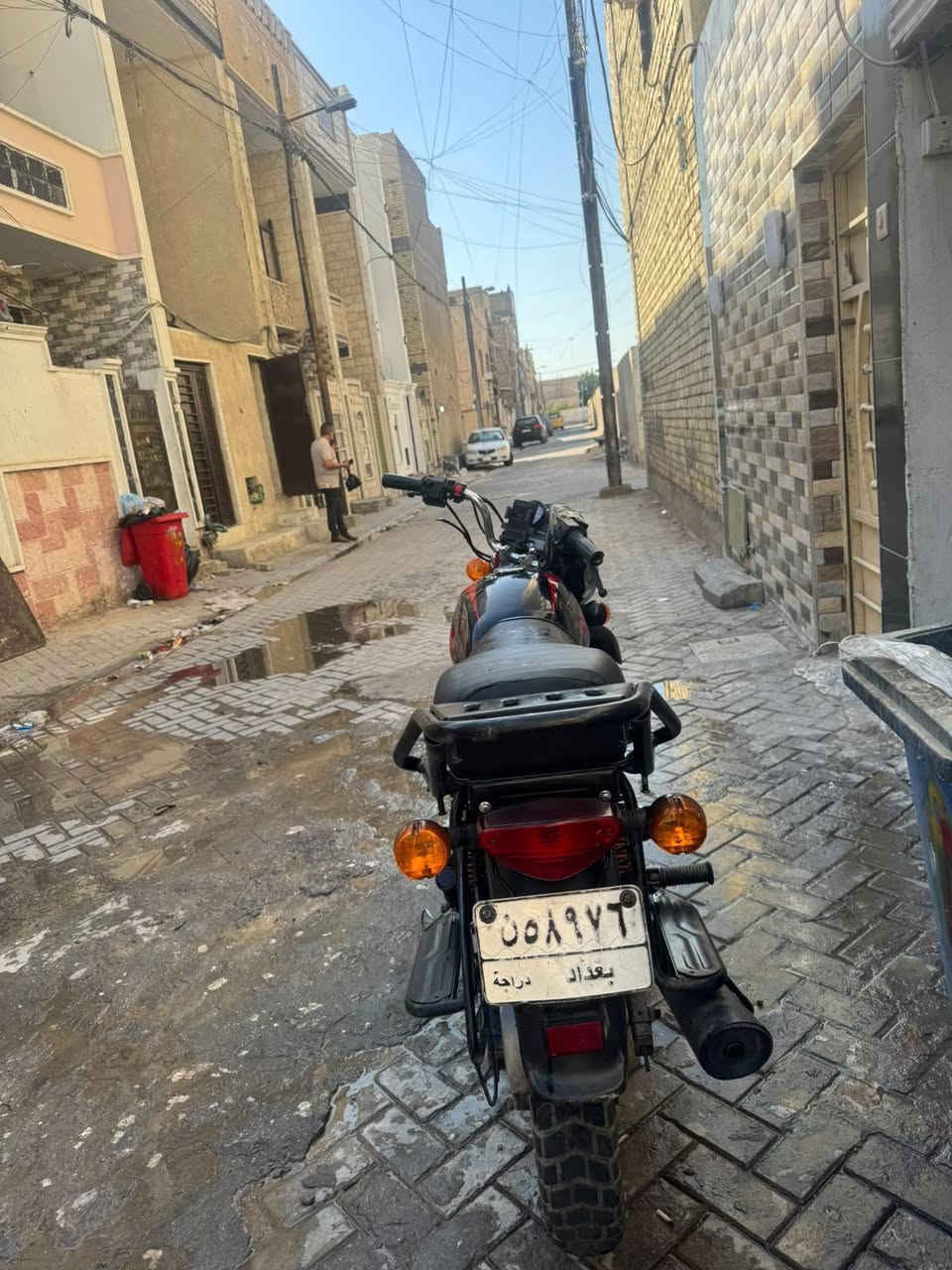 سلام عليكم دراجه للبيع بوكسر موديل 23 مكاني بغداد مدينه الصدر رقم بغداد بسمي تحويل ثاني يوم ***********  سعرها مليونين و ٢٥٠ وبيها مجال كلش بسيط
