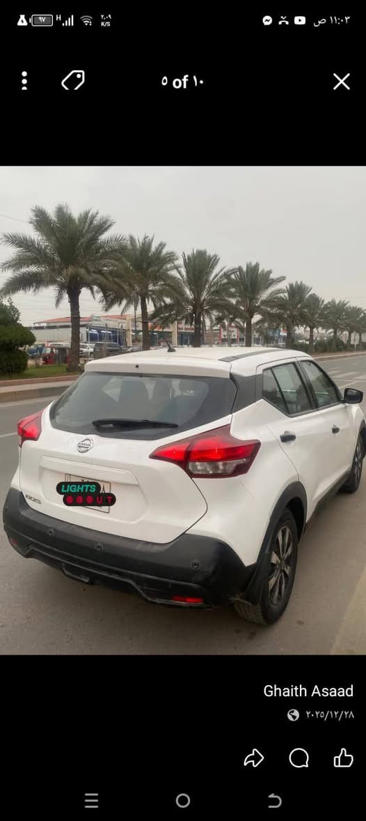 السلام عليكم نيسان كيكس البيع موديل ،٢٠٢٠ وارد امريكي  فول ماعده الفتحه  كامره  حساسات  السعر،١١٢ الرقم بغداد انكليزي  اتصال***********
