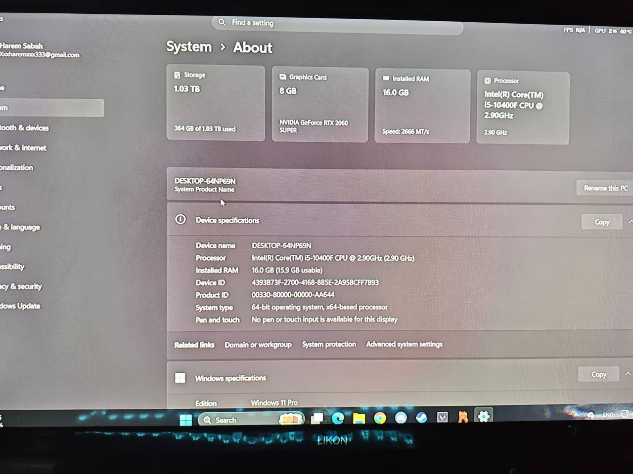 سلام عليكم اخوان عندي هاي كيس للبيع
CPU: i5 -10400f

GPU: RTX 2060 SUPER 8GB

RAM: 16 GB 

M.B: ASUS PRIME H510M-K

Hard1: 128 ssd

Hard2:1Tb hhd

Power supply: 550 w

ماوس و کیبۆرد و ماوس پاد ويا

سعر 675 الف و بي مجال كلش قليل
عنوان كركوك قادسية


**إذا كنت صاحب هذا الإعلان وتريد حذفه لأي سبب، رجاءا أرسل رسالة إلى الدعم الفني**
