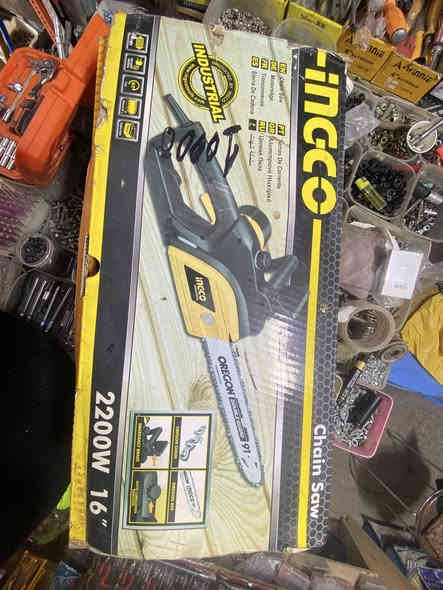 السلام عليكم 
منشار كهربائي
شركه انجيكو 
الأصلي 
جديد سعره مناسب 
85 
***********
