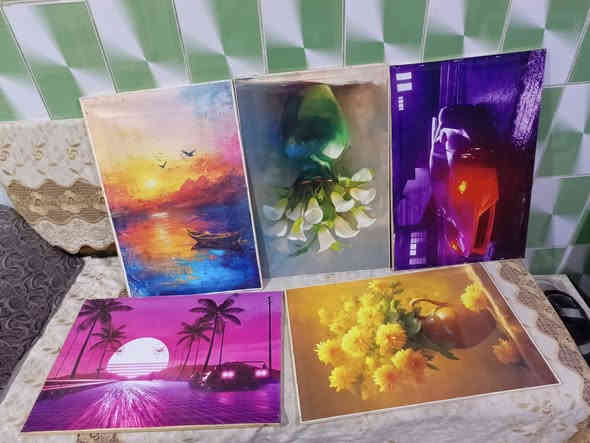 السلام عليكم جميع الوحات للبيع كلهن شلع ما ابيع مفرد السعر 130 الف وبيهن مجال بسيط
للاستفسار ***********
