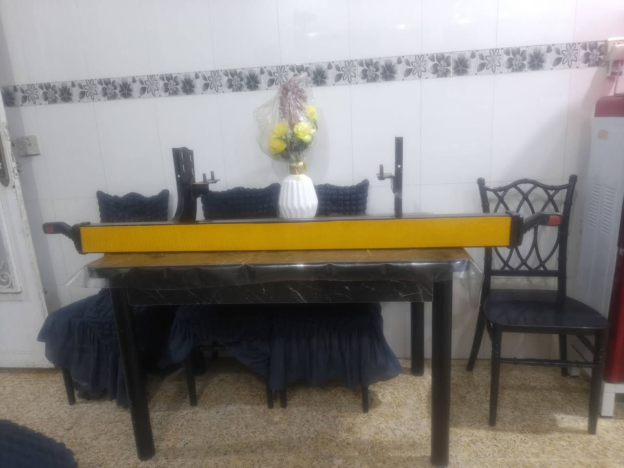 للبيع دعاميه مسكر خليجيه عمل اخت الاصليه شغل درجه اولى وثقيل رجلين ٨ملم وبوري ٤ملم اثخن من البلاديه قبقاتها بلاديات نايلون  سعرها من الاخير ١٥٠الف 
***********
