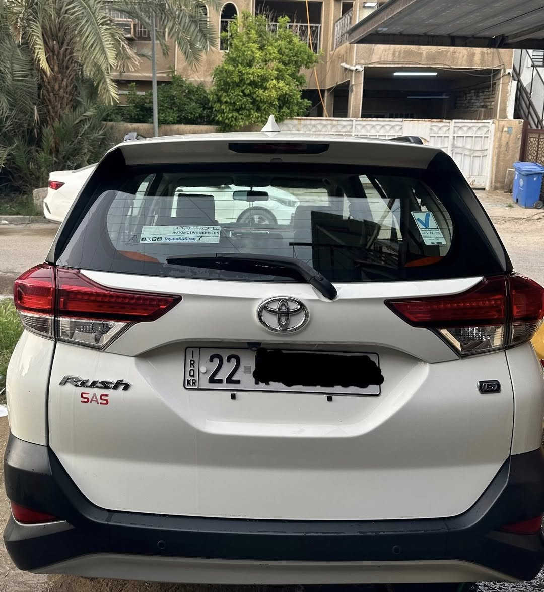 للبيع تويوتا راش 2020 (Toyota Rush) – إصدار SAS
🚗 سيارة عائلية نظيفة جداً، استخدام شخصي، رقم أربيل الجديد
✔️ مكفولة من الضرر والصبغ (ماعدا ملاحظة بسيطة مذكورة أدناه)

📊 المواصفات:
✔️ بصمة تشغيل
✔️ كاميرا خلفية
✔️ حساسات خلفي
✔️ تبريد قطعتين أمامي وخلفي
✔️ أنوار LED
✔️ نظام مانع انزلاق
✔️ 7 ركاب

⚙️ التفاصيل:
🔹 محرك 1500 سي سي اقتصادي
🔹 ممشى: 74 ألف فقط

⛽ مضافة منظومة غاز LPG 

🛠️ ملاحظة:
بيها حسبة شبر خفيفة جداً في الباب الخلفي عكس السائق وتم تعديلها بـ (PDR) ورجعت بلادي

مستعجل على البيع سعرها(١٣٧) ورقه وبيها مجال 

📍 الموقع: بغداد 
وهذا رقمي:***********
