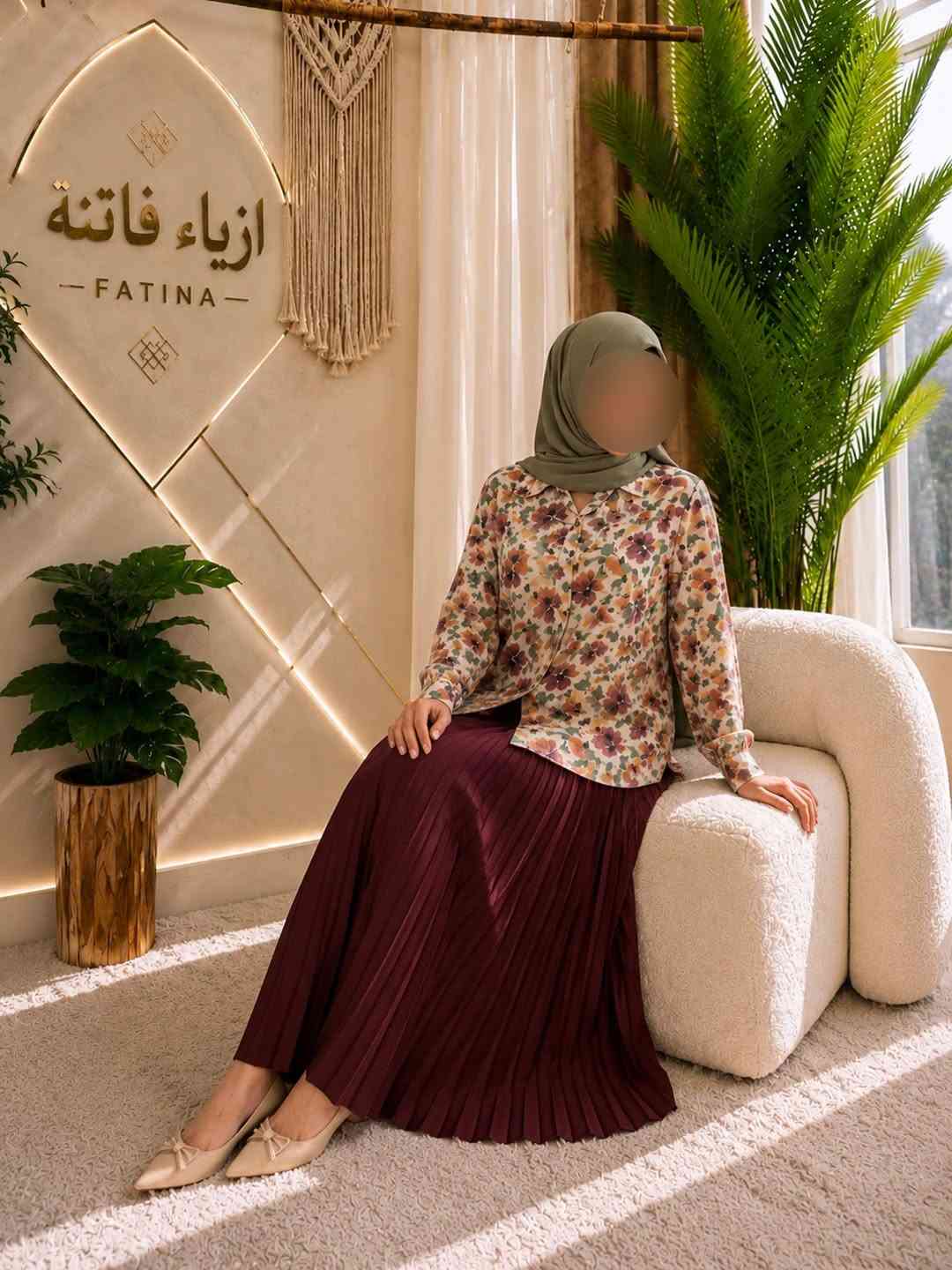 ازياء فاتنة
قميص مشجر مورد
موديلات فاتنة… ماتتفوت 
حصراً من ماركة فاتنة 
• مع الشال او الربطة هدية 🎁 
• طول القميص 80 سم 
• ⁠فصاله يرهم ؏ التنورات والكيلوتات
• تفصيله مريحة فصال فخم 
• تنطي مظهر انحف باللبس
• ⁠ ✨
قطعة تبقى وياج سنين وما تبطل موديلها 👌

متوفر حالياً بكمية محدودة
راسلينا خاص واحجزي بسرعة قبل النفاذ 💌

#ازياء_فاتنة⁩⁩
قالب راهي 
___________________________ 
🖊️ االــخـــــــاامــة ):- القميص
كريب الحريري :- هو احد انواع اقمشة الحرير الصناعي الصيفية الممتازة الي ماسكة نفسها وماتلزك ؏ــلى الجسم ولا يخيل وميحتاج الى كوي 
ᥫ᭡ ━━━━ ᥫ᭡ ━━━━ ᥫ᭡
 
القياسات القياسات عادية وخاصة 

🌱القياس العادي):- 
تلبس وزن من 70 الى 90 كــــيـلـو ⚖️ 
يعني يلبس قياس . 42. 44. 46. 48

🌱القياس الخاص):- 
تلبس وزن من 90 الى 120 كــــيـلـو ⚖️ 
يعني يلبس قياس . 50. 52. 54. 58 
_______________________ 
ســــعـــر  القميص بـــ 40 الفــــﮯ 
وية هدية 🎁 الشال او الربطة 
_______________________ 
للحجز والاستفسار المراسلة ؏ــلى الواتساب :- ***********
***********
