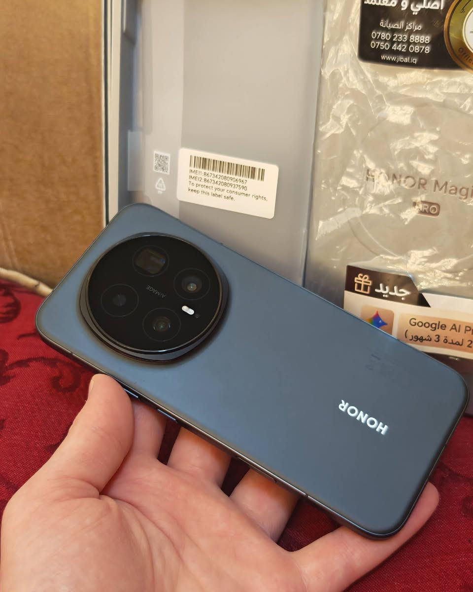 سلام عليكم للبيع أو مراوس هونر ماجك 8 برو مكفول أخو الجديد ذاكرة 512 ملحقات الجهاز جديد السعر 1175 مكاني كربلاء للتواصل عل رقم ***********
