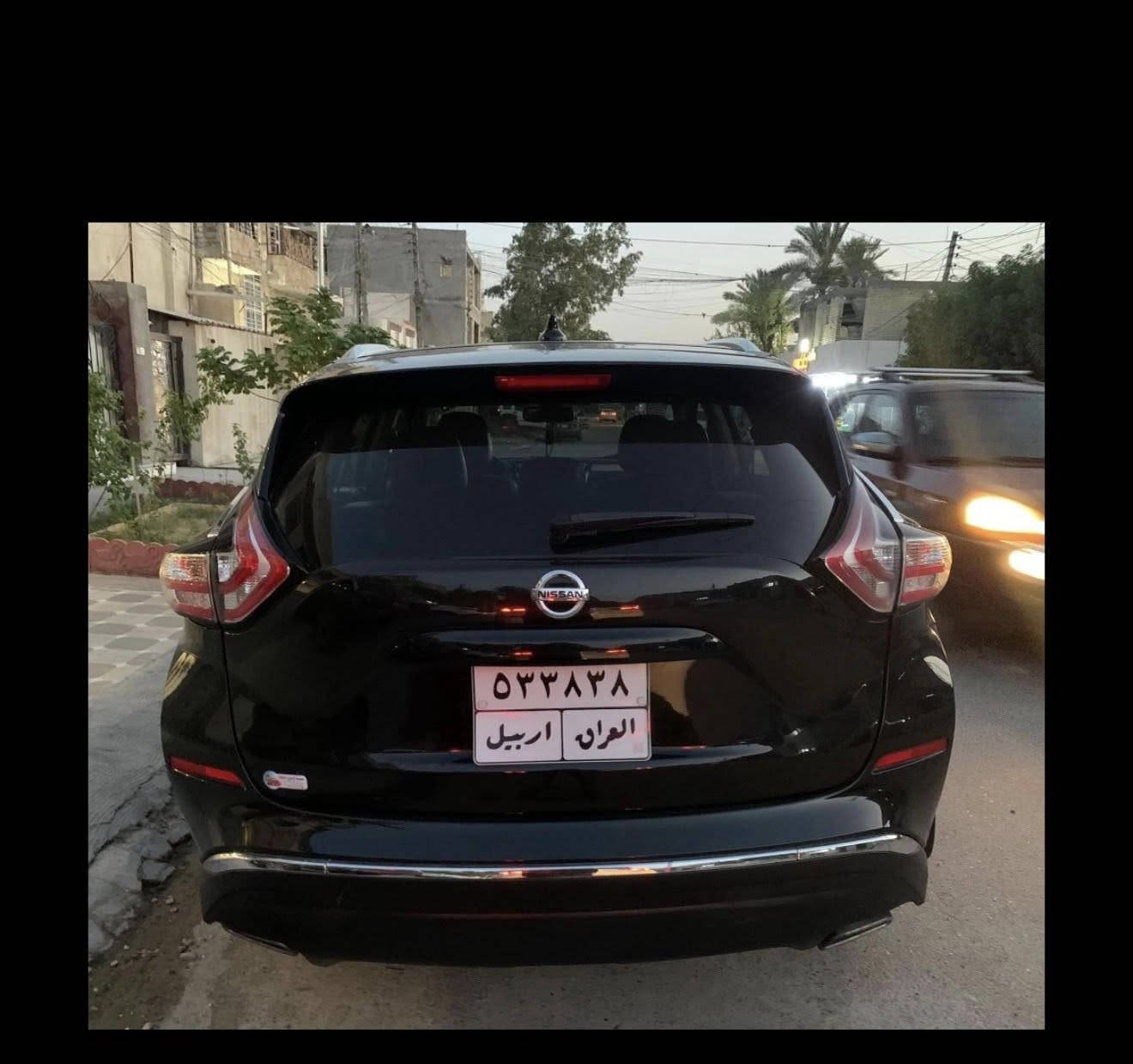 نيسان مورانو 2017 امريكي
حادث اربع قطع بدون ايرباك 
فئه Sl فول الفول 
بانوراما كامرات 360 
كشنات جلد تدفئه كهرباء وخزن ميموري صندوق كهرباء
نقاط عمياء
للبيع السعر 130 ورقه وبيه مجال مكان بغداد 
الرقم تحول جديد


**إذا كنت صاحب هذا الإعلان وتريد حذفه لأي سبب، رجاءا أرسل رسالة إلى الدعم الفني**