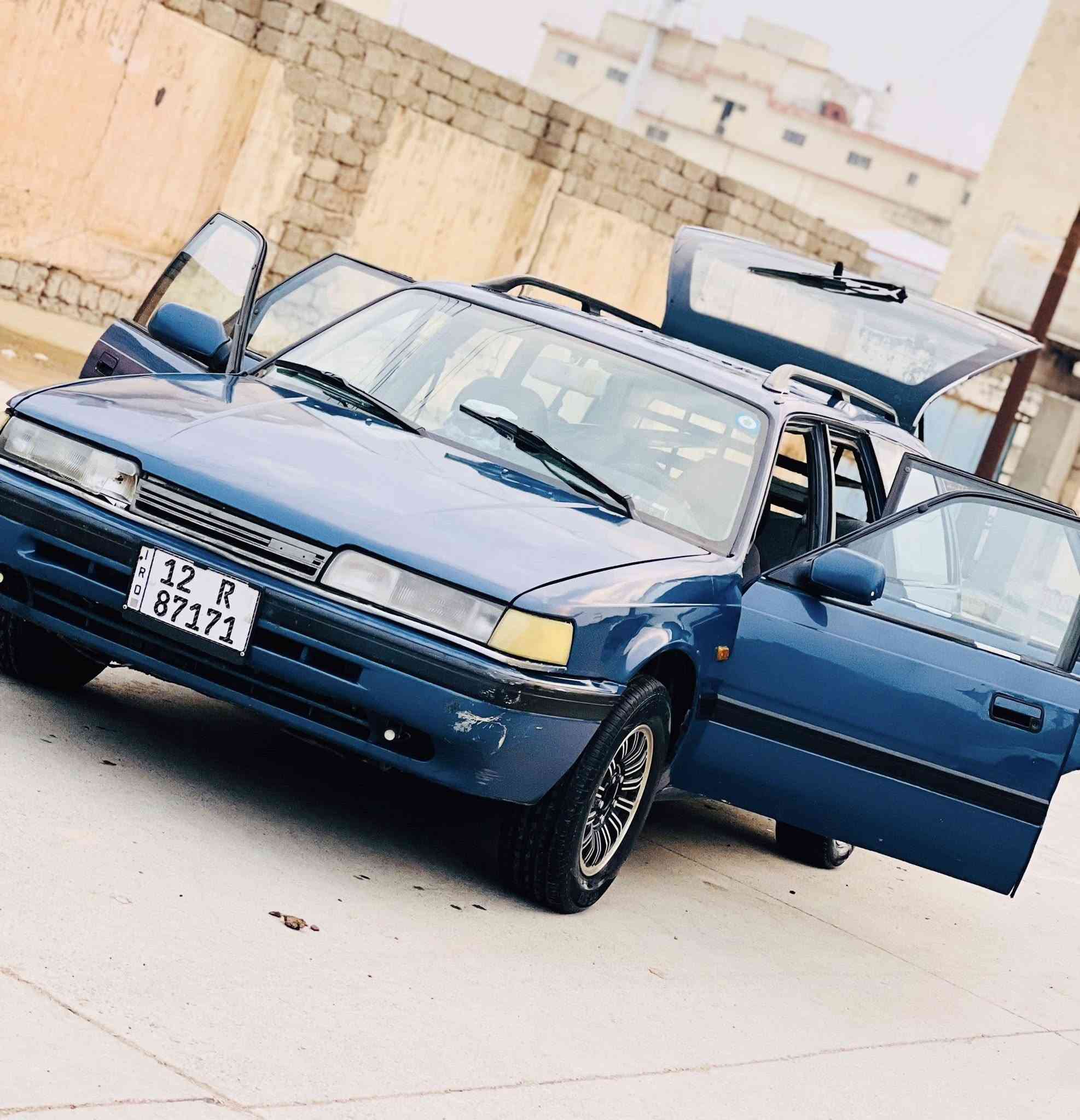 Mazda 626 1990
كير نضيف مكينة بيها صرف 
طخم ورا كدام حيل نضيف 
صبغها حلوو تايرتها نص عمر 
كهربائياتها شغالة ترايك وين متريد
شرط التحويل سنويه جديدة لل 2030
التوصل فقط علرقم 
***********
