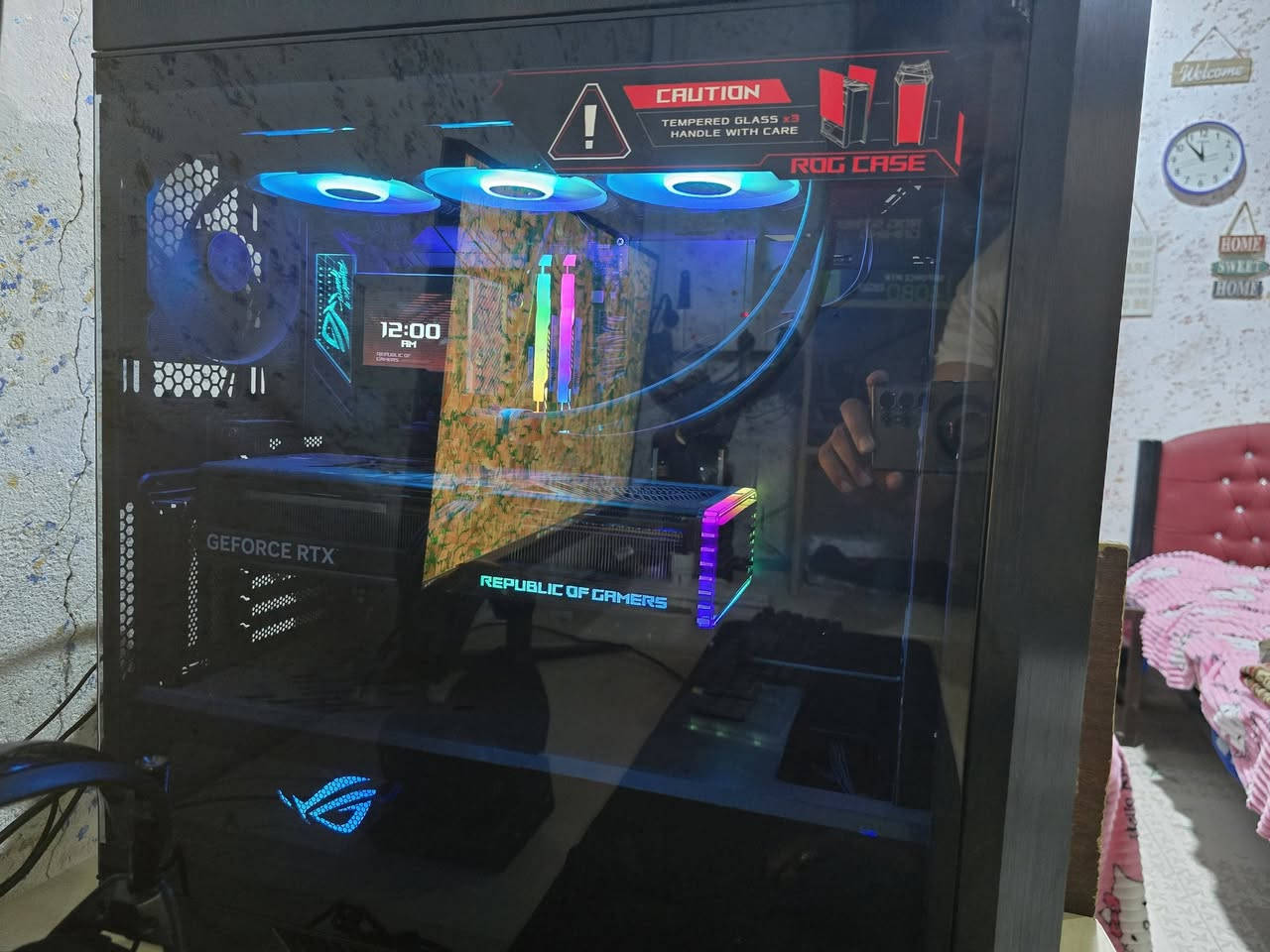 السلام عليكم حاسبة العاب ..للبيع
الحاسبه فول مواصفات مثل ما يكولون
كل البوكسات موجوده السعر 4000000 (أربعة ملايين عراقي)  وبيها مجال للشراي ما عندي توصيل تجي للبيت وتفحص وتلعب وتأخذ ضمان من يمي شهر ... رقم الهاتف *********** العنوان البصره الزبير... والحمد لله على كل حال
المواصفات..
مذربورد..   ASUS ROG STRIX  X670E-F GAMING WIFI 
المعالج... AMD RYZEN 7 7800X3D
الذاكره...32GB KIT 2X16 6000 MHz DDR5 ARGB
الباور سبلاي... ASUS ROG STRIX 1200W AURA EDITION 
الهارد...  SSD 1TB NVME M.2 990 Samsung 
كرت الشاشه... ASUS ROG STRIX 4080TI SUPER 
الكيس... ASUS ROG STRIX HELIOS
 GX601 ARGB MID TOWER
المبرد المائي... ROG RYUJIN III 360 ARGB
شباب التجميعه كلها أسوس روك 
الي ما يعجبه السعر براحته 
السعر أكرر بي مجال للشراي
