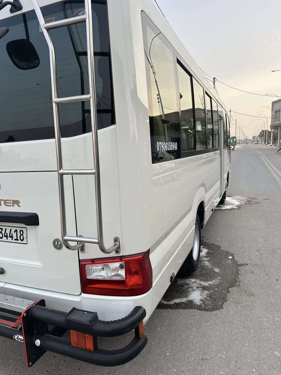 سلام عليكم كوستر موديل 17للبيع سياره جاهزه مكينه كير كفاله اكسن بيه ونه خفيفه كلش تبريد محور كشن ستاركس وركه اضافيه منضومة غاز دروعه صدر جديد بيه بس بجم تبخير مالكويت وبارد بربع البانزين حك شبرين الباقي كفاله خط وبحث جديد هزة جديده سياره كلش جديده السعر 445وبيها مجال .
رقم موبايل /***********
