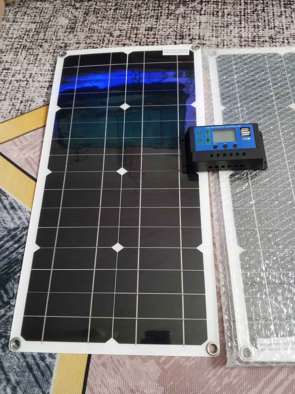 الواح طاقه شمسيه عدد2مع منظم السعر 35
التوصيل 5 كافة المحافظات


**إذا كنت صاحب هذا الإعلان وتريد حذفه لأي سبب، رجاءا أرسل رسالة إلى الدعم الفني**