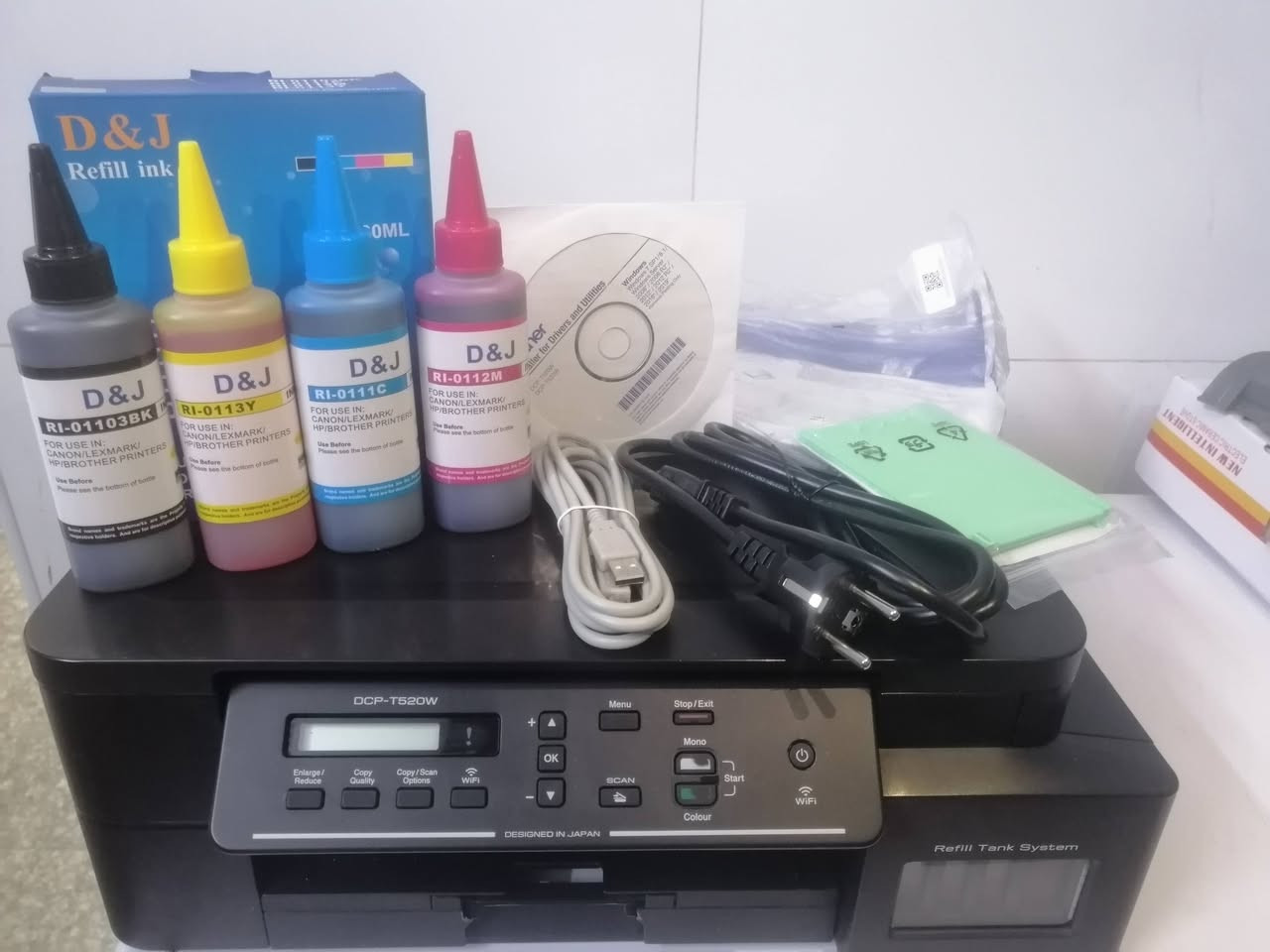 السلام عليكم
طابعة برذر  T520W ياباني الاصلي
 واي فاي 📲
نظيفة جداااا جدااااا جداااا
مواصفات الطابعة
طباعه - استنساخ - سكنر
ملون - و عادي 🎊
نظام 4 الوان🎨
طباعة حجم صور و A4🌿
منظومة تعباه خارجيه سعره ١٠ الالف السيت الاربعه اسود و احمر واصفر وازرق🌈

المكان بغداد الكرخ
للاستفسار خاص


**إذا كنت صاحب هذا الإعلان وتريد حذفه لأي سبب، رجاءا أرسل رسالة إلى الدعم الفني**