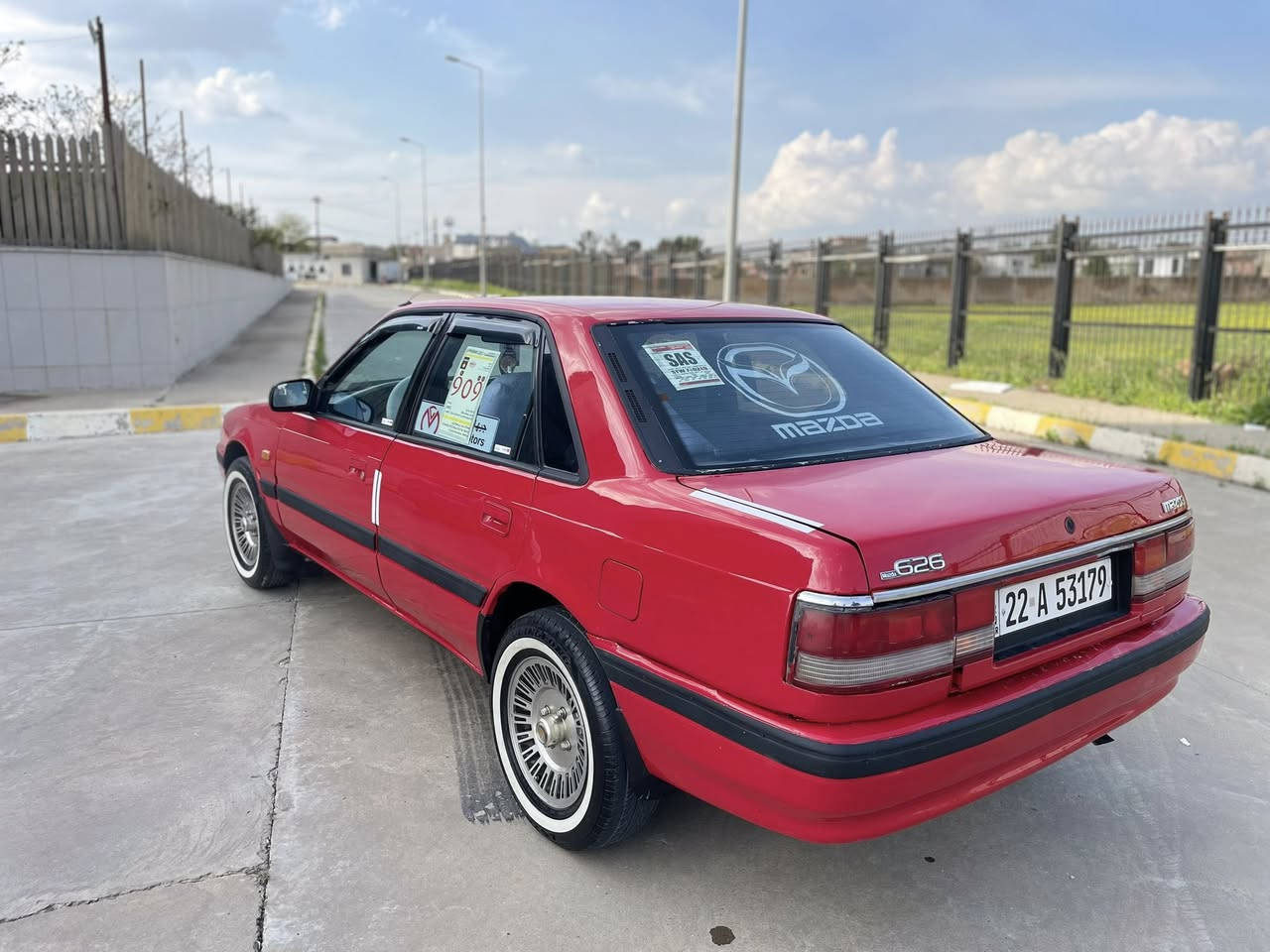 ماشاءالله تبارك الله
***********
مازدا 626 
موديل ١٩٩١
٨ به خخ
سنوي جديد
رقم جديد سليمانييه
هزه جديد
شرط تحويل وكاله نفس يوم
٤ جام كهرباء
سياره ماشاءالله نصيف
تاخم تايرات جديد
كير محرك كهرباي بشرط
‏ abs __
سوكان باور 
كلير عام للجمالييه
***********
مكاني كركوك
