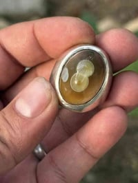 متاح خاتم بحجر السليماني عينين  قياس 24 صياغة ثقيلة صب  يوجد خدمة توصي...