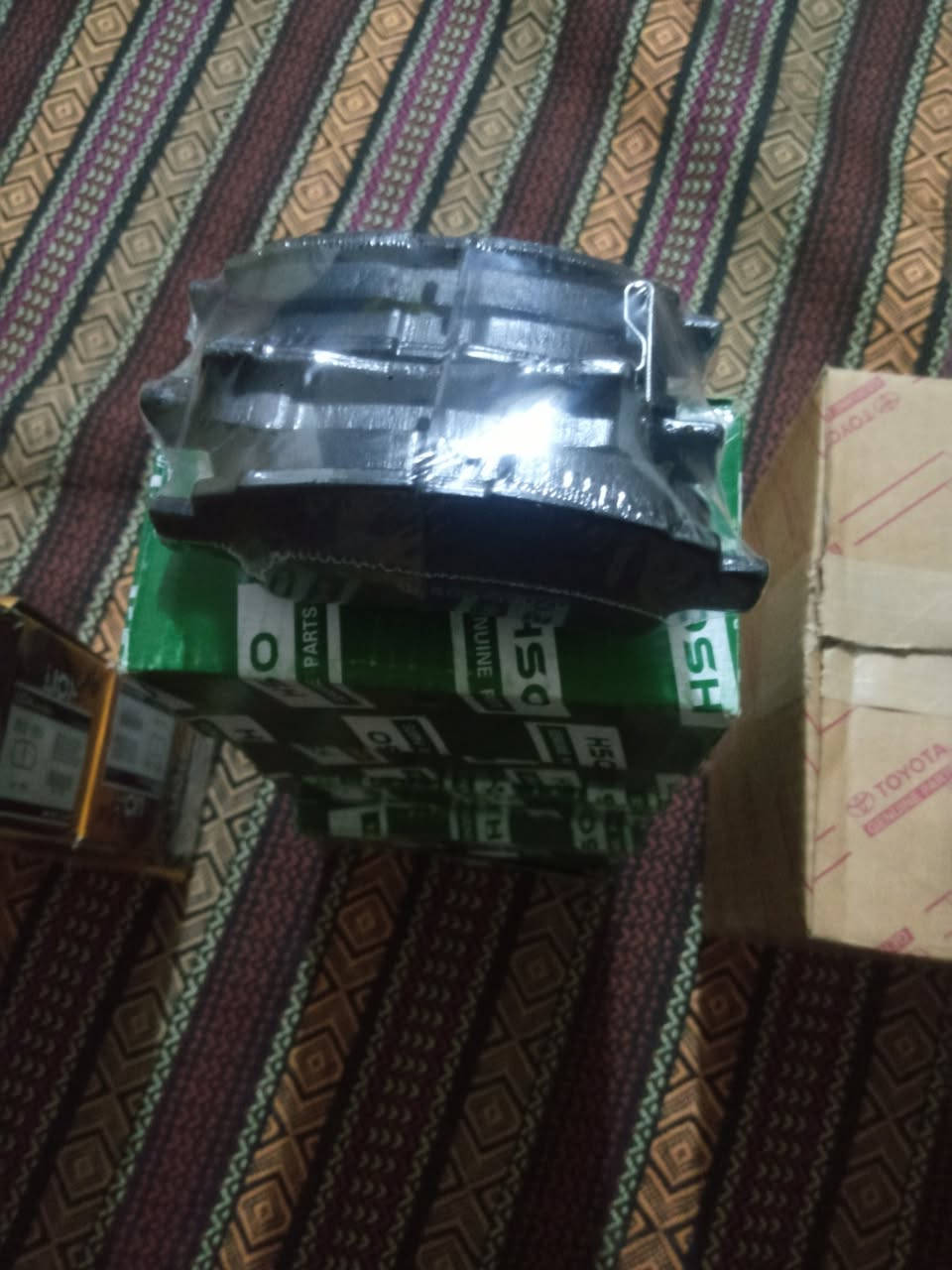 السلام عليكم...يتوفر :
1.عبوه فيول بم  تيوتا الاصلي سياره ابصم كامله السعر 65 الف ضمان سنه 

2. يتوفر فيول بم اصلي دبسون كاربون معروف السعر20 الف ضمان سنه

3.يتوفر دسكات ابصم امامي السعر 25 ضمان 8 اشهر

4.يتوفر دسك ابصم خلفي السعر 25 ضمان 8 اشهر

5. يتوفر ابلك ان جي كي سعر التخم 16 الف ضمان 8 اشهر

يتوفر فلتر شوته ابصم طبق الاصل نفس الرقم السعر 4 الاف

6 .يتوفر دهن ميتانول مع الفلتر الاصلي السعر 50 الف 

7...يتوفر توصيل لجميع المحافظات 🚕

العنوان :ناصريه الغراف

الهاتف ***********
