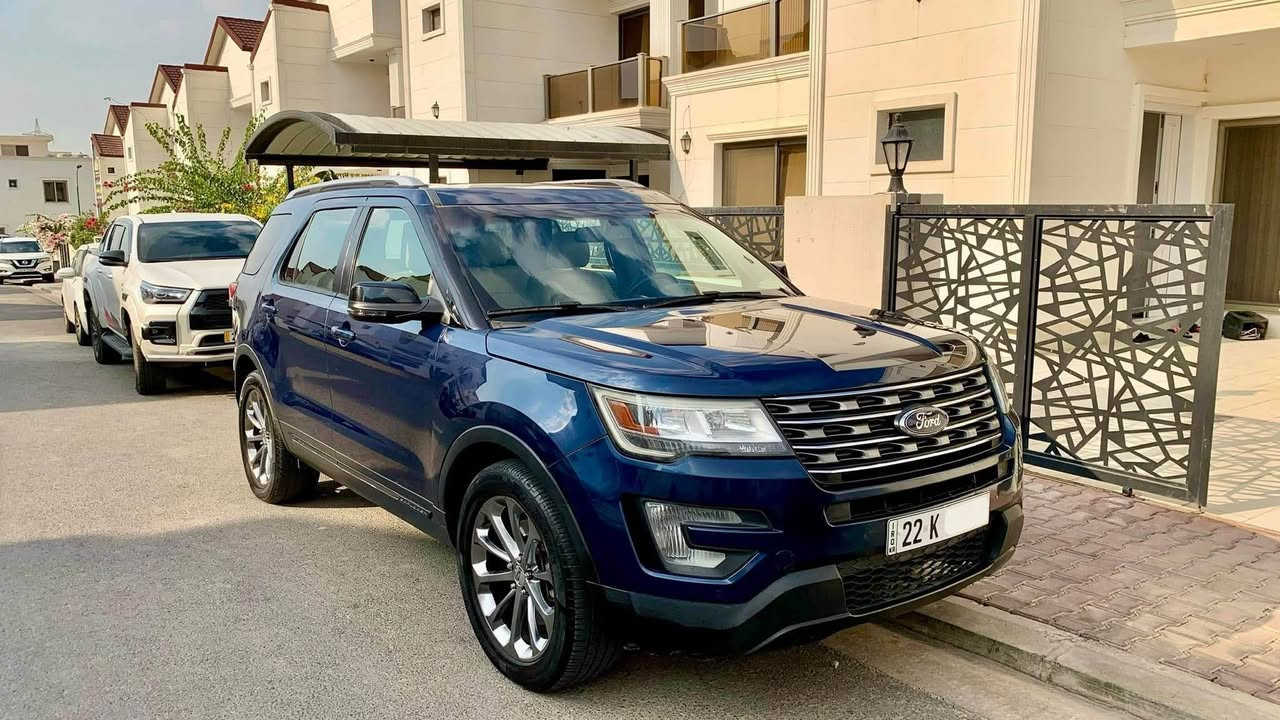 سيارة فورد اكسبلور  2016  
المواصفات XLT
 محرك 6سلندر  
بصمة  تشغيل وبصمة ابواب  
تشغيل عن بعد
دبل اكسل 4wd
فتحة السقف (بانوراما)
شاشة كبيرة و كاميرا 
ويل كب 20 
تحكمات ستيرن فول
تحديد سرعة 
اشاير بالمرايات جانبية وهيتر  
7 راكب 
كشن جلد و بيجي 
حساسات امامي وخلفي
كراسي الامامية كهرباء وتدفئة
استيرن تدفئة
صندوق كهرباء ورجل وريمونت  
تبريد 3 قطع امامي وسطي وخلفي مع تحكمات 
منافذ AUX مع منافذ USB 
 بيها قطعتين صبغ باب وجامرلغ سائق بدون ارباك
سنوية و رقم جديدة شرط التحويل
ماشية 112 الف مايل
مكان السيارة اربیل
رقم شاصي  1FM5K8D87GGB84512
***********
سعر 170$ أربيل, العراق
