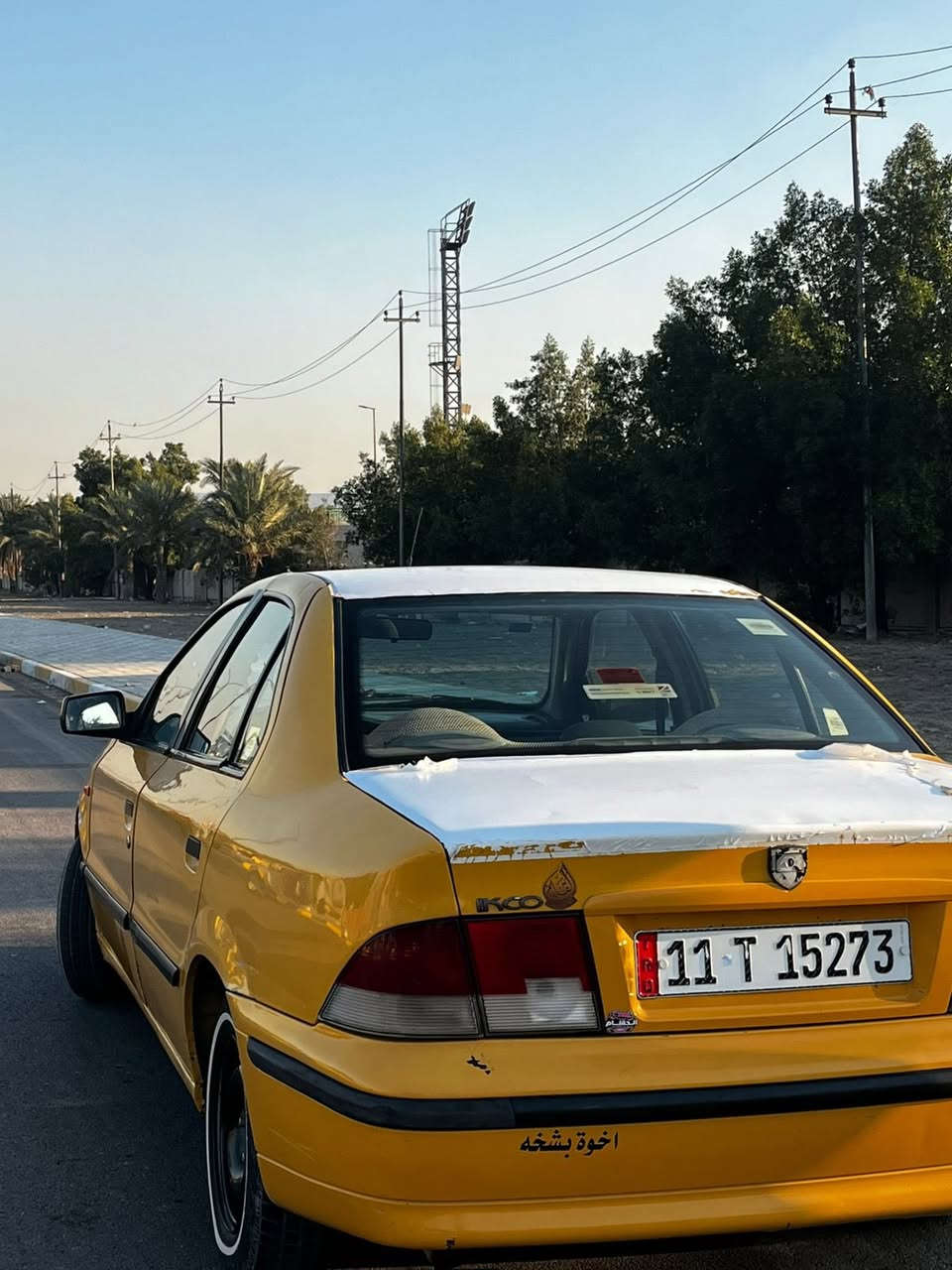 سمند 2010
لسيارة كفالة بيهة بس جاملغ امامي بي طخة موضح بلصورة سيارة خير من الله مكينة فرنسي تخم تاير جديد صدرهة جديد  لسيارة مابيهة نقص برغي تبريد ثلج❄️ 
باسمي تحويل ثاني يوم مصفرة هيئة 
لسعر 34
رقمي : ***********
