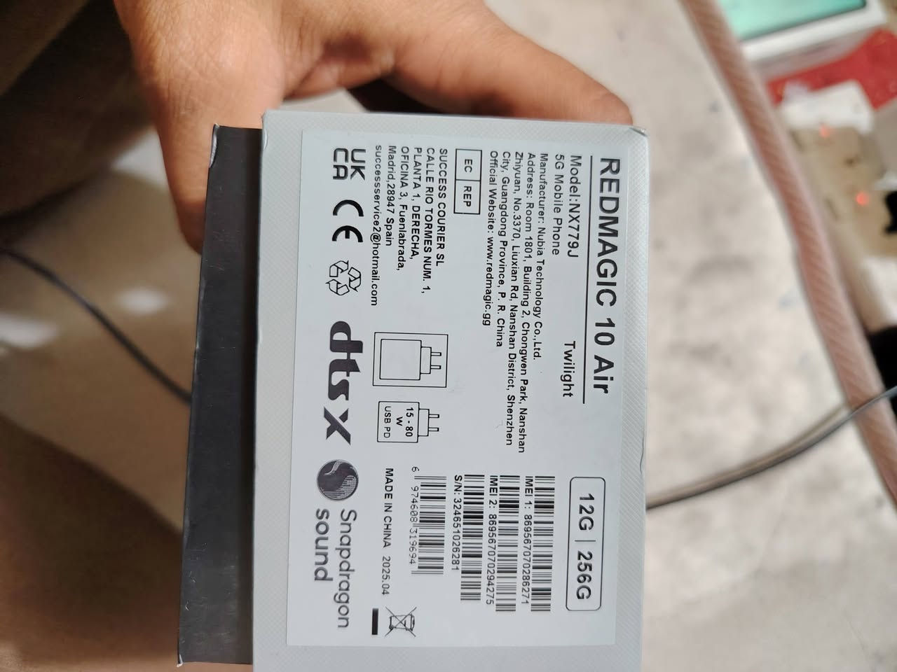 للبيع ريد ماجك 10 Air
الجهاز مستخدم اسبوعين
نضافة جدا عالية
الجهاز عملاق بلالعاب والشفتات
الذاكرة 256 رام ١٢+١٢
كامل ملحقات كارتونة وحافضة فقط بدون شاحنة ركز
السعر ٤٩٠ الف قفل
العنوان بغداد الشعب شارع الصحة
شراي اتصل ***********
