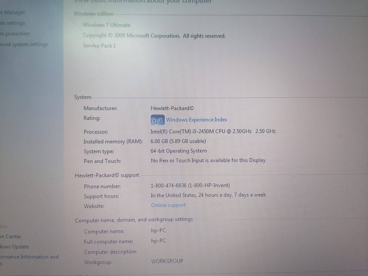 السلام عليكم
لابتوب HP 
Core 5i
جيل الثاني
رام 6GB
هارد 128GB
السعر 90 الف 
رقم الهاتف *********** بي واتساب
