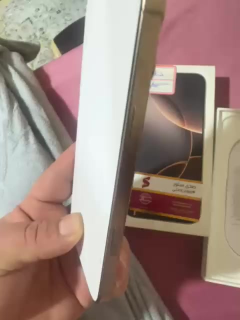 ايفون 16 ابرومكس تك سيم بطاريه 100السعر مليون 400 الجهاز جديد ***********
