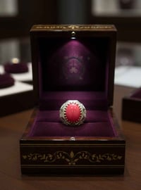 خاتم نحاس • مرجان تونسي • مقاس ٢٤