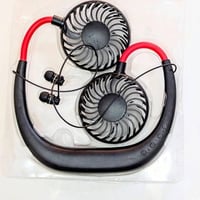 مروحة رقبة • سماعة بلوتوث • مع توصيل