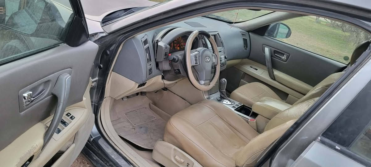 نيسان انفنتي رقم انكليزي اربيل مكينة وكير وحدادية تخم تاير تخم ويل جاهزة صبغ عام جمالية موديل 2007 بيع او مراوس مكان ابو غريب ***********سعر 85 الشراي يتصل ويدلل
