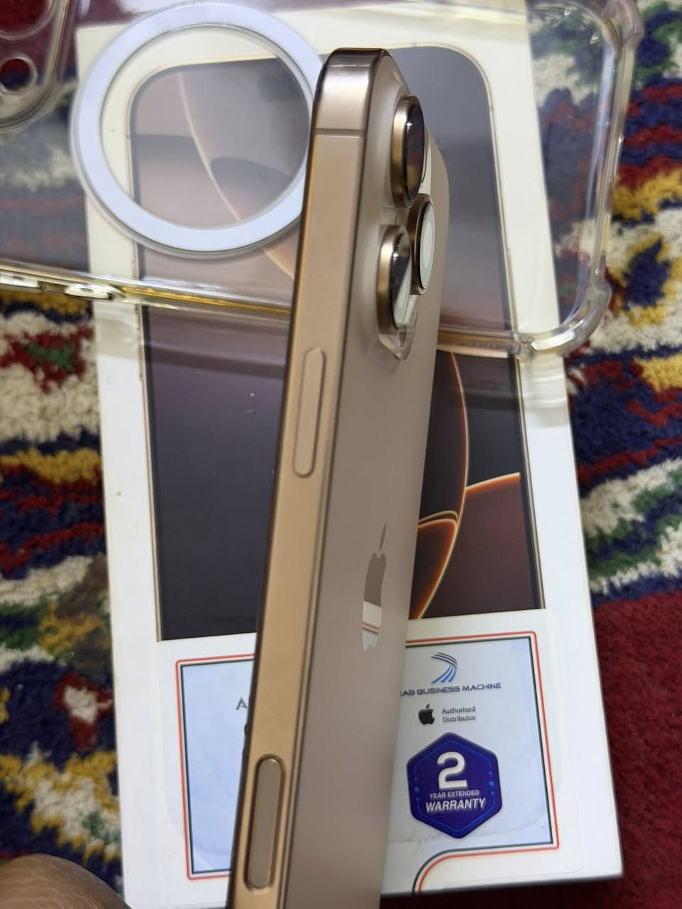 السلام عليكم أيفون 16برو ماكس ضمان ABM سنتين بطارية 🔋 100 ذاكره 256جهاز زلغ ما بي بعده داخل الضمان عددٍ الدورات 125 السعر 1375 بغداد حي اور *********** عربي شرق اوسط
