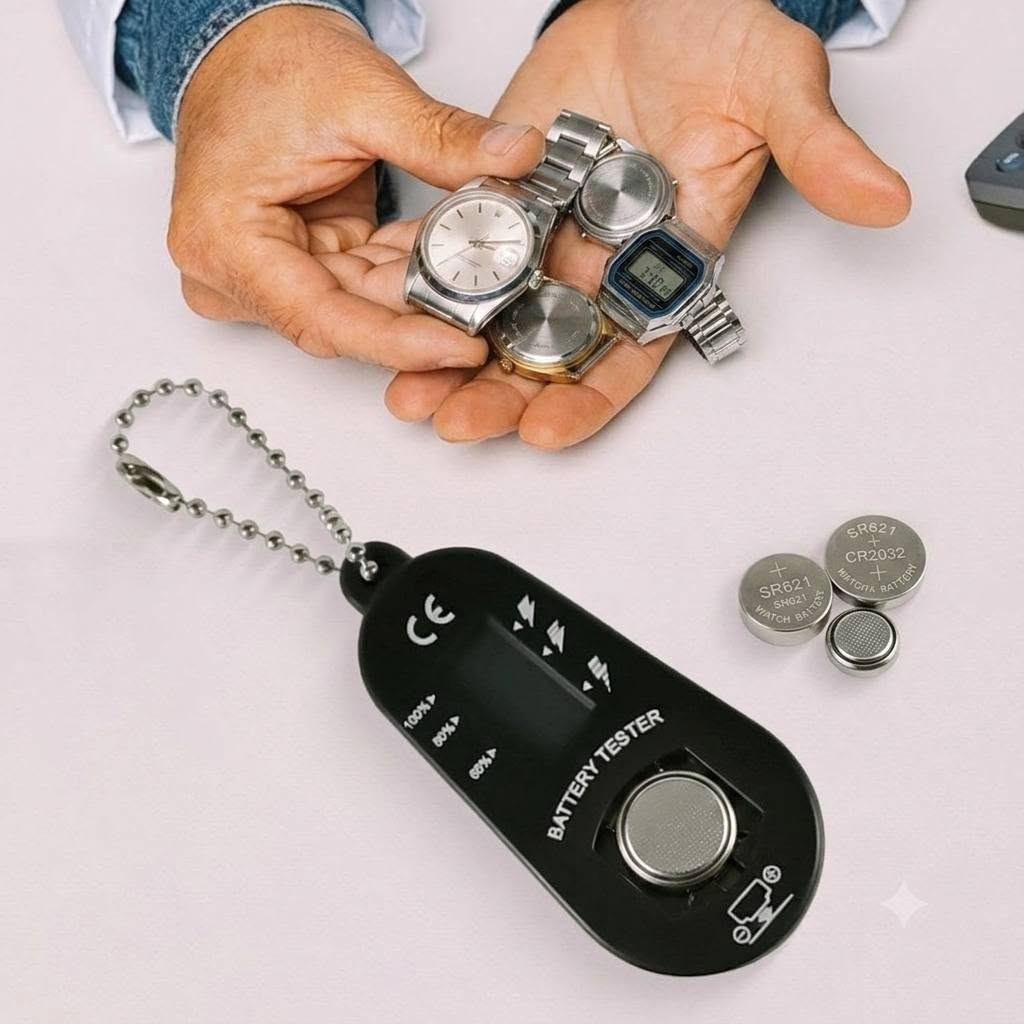 🔋 دقة الفحص وسهولة التنقل في جيبك! جهاز Wan Lee WLD No.B3 متوفر الآن 🎧⌚
​لكل مستخدمي سماعات الأذن الطبية والساعات الذكية، وداعاً للمفاجآت غير المتوقعة ونفاذ البطارية المفاجئ! نقدم لكم الحل الذكي والمحمول Wan Lee WLD No.B3، الجهاز المثالي لفحص واختبار طاقة البطاريات بكل سهولة ودقة.

​✨ ما الذي يجعل هذا الجهاز خيارك الأفضل؟
​شاشة LCD رقمية ذكية: تعرض لك مستوى الطاقة المتبقي في البطارية بدقة متناهية، لتعرف تماماً متى يحين وقت التغيير.
​حجرة تخزين مدمجة: مصمم بذكاء ليحتوي على مساحة تتسع لبطاريتين احتياطيتين، مما يجعله الرفيق المثالي لك أثناء التنقل والسفر.
​توافق عالي ومميز: يدعم فحص أنواع متعددة من بطاريات الزنك الهوائي (Zinc Air)، بما في ذلك الأحجام الأكثر طلباً:
​A10 | A13 | A312 | A675
​تصميم محمول وعملي: حجم صغير وخفيف الوزن يمكنك وضعه في جيبك أو حقيبتك واستخدامه في أي وقت وأي مكان.
​💡 حافظ على كفاءة أجهزتك واضمن استمرارية عملها بذكاء.

​🛒 احصل عليه الآن من معرض سيروان سيكو!
📥 للطلب أو الاستفسار، يسعدنا تواصلك معنا عبر رسائل الصفحة أو ترك تعليق أسفل البوست
.*********** 
​#سيروان_سيكو #WanLee #فحص_بطاريات #سماعات_طبية #ساعات #طاقة #أجهزة_ذكية
