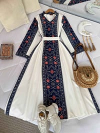 فستان ايطالي • طبع ديجيتال • مقاسات ٣٨-٤٨