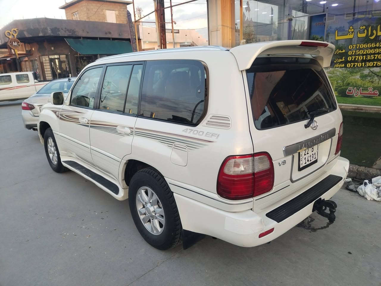 لاندكروزر لكزز
موديل 1998
سيارة جاهزة مابي نقص
سيارة جديد نضيف
رقم اربيل دولي جديد
بيه 2قطعة صبوغ بدون ضرب
سيارة فول ماصفات واحد على واحد
كيرمحرك شرط 8بستم
سونر موجود
مكاني كركوك
سعر 140 مجال
***********
***********
