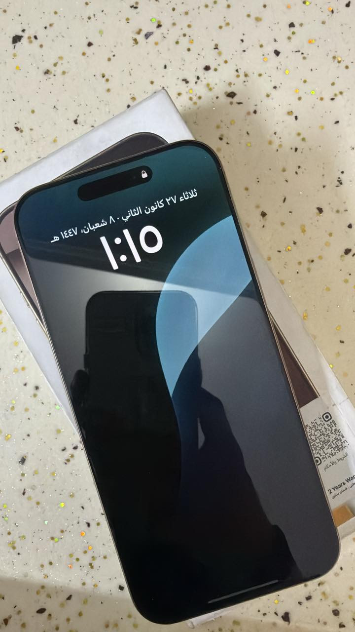 آيفون 16برو ماكس جديد مشحون 14مره مستعجل على بيتعه ***********
