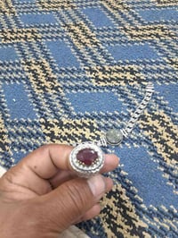 فضة • محبس • ياقوت نقي