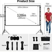 حقيبة عارضة داتا شو واستاند عدد 2مع كافة الملحقات الاوتاد والحبال العر...