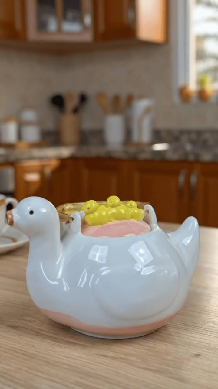 قوري شاي شكل البط🦆  بسعر 22 الف
لاستخدامات:
يمكن استخدام هذا القوري الفريد لتقديم الشاي أو القهوة بطريقة مميزة في المناسبات الخاصة أو في الطاولات اليومية.
مثالي للاستخدام في المكاتب، المنازل، أو كمكون زخرفي لإضافة لمسة من الأناقة والمرح.


**إذا كنت صاحب هذا الإعلان وتريد حذفه لأي سبب، رجاءا أرسل رسالة إلى الدعم الفني**