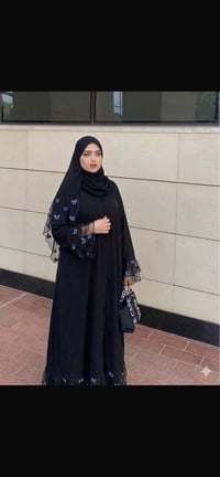 عباية • أسود فحمي • مقاسات كاملة