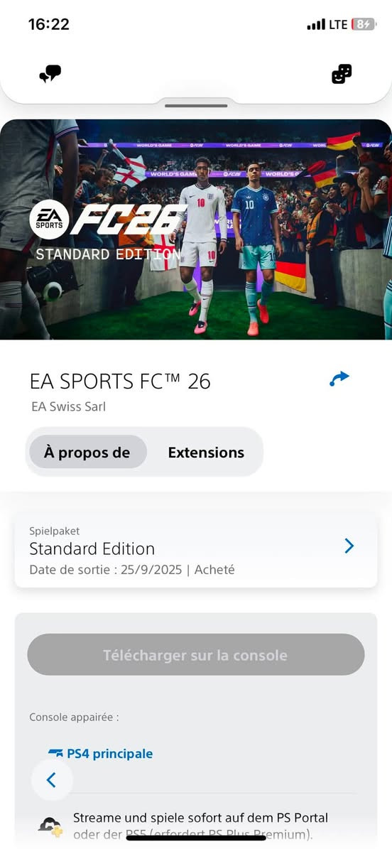 Disponible 
Ps5 principal 
Full accès


**إذا كنت صاحب هذا الإعلان وتريد حذفه لأي سبب، رجاءا أرسل رسالة إلى الدعم الفني**