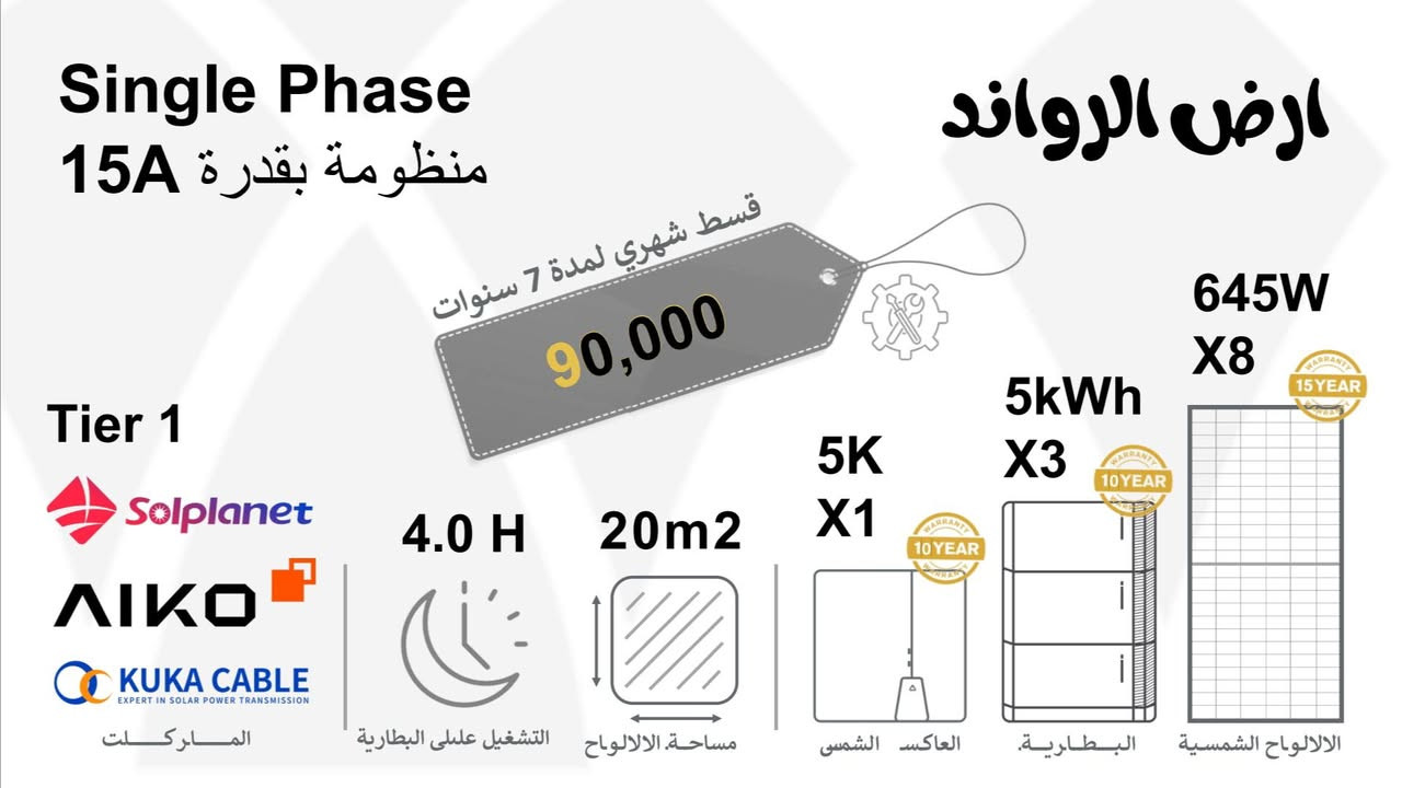 فرصة ذهبية.. امتلك طاقتك الشمسية الآن! 🔥
​✨ الحل الأمثل للكهرباء، صار أسهل مما تتوقع ✨
​📣 قسّطها براحتك على المنصّة، واستفد من العرض الحصري:
​❌ بدون مقدم نهائياً (0 دينار).
❌ بدون أي مصاريف إدارية.
​⚡ على أفضل منظومات الطاقة الشمسية المتكاملة.
​🏗️ الجودة والاحترافية:
تنصيب دقيق واحترافي يتم بإشراف مباشر من مهندسين مختصين لضمان أفضل أداء.
​🛡️ الضمان وراحة البال:
🔒 ضمان حقيقي + متابعة مستمرة لخدمة ما بعد التنصيب.
✅ والأهم: ضمان ذهبي لمدة 10 سنوات كاملة على الإنفيرتر والبطاريات!
​😊 لا تتردد، فريقنا جاهز لاستقبال استفساراتك.. تواصل معنا الآن!@#الجميع
​📞 للإتصال أو واتساب:
*********** 📲
*********** 📲
​📍 عنواننا: بغداد - شارع الصناعة - قرب فلكة رئاسة الجامعة التكنولوجية.
