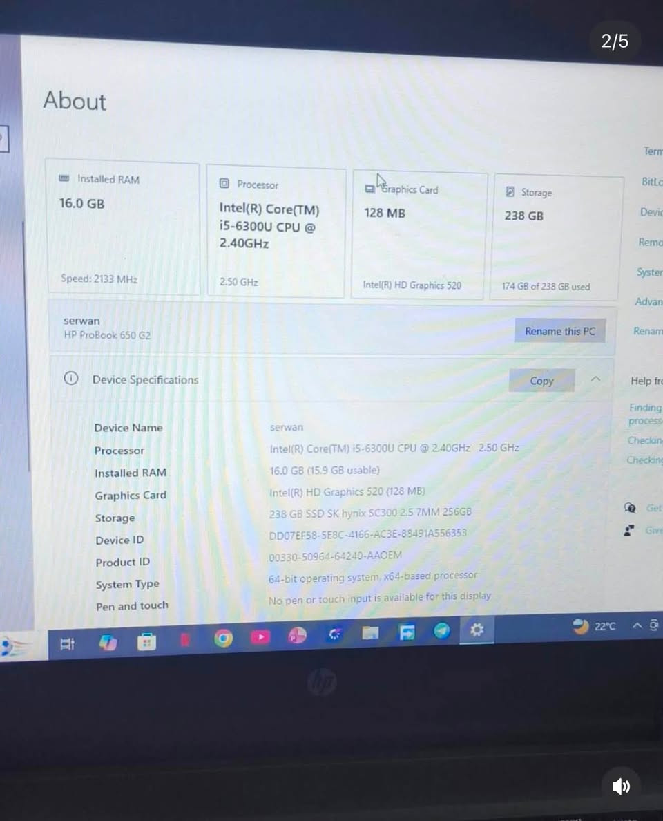 🚀😱سعر ٢٠٠ مجال
(CPU): Intel Core i5-6300U
Ram 16
SSD  256

Intel HD Graphics 520.


**إذا كنت صاحب هذا الإعلان وتريد حذفه لأي سبب، رجاءا أرسل رسالة إلى الدعم الفني**
