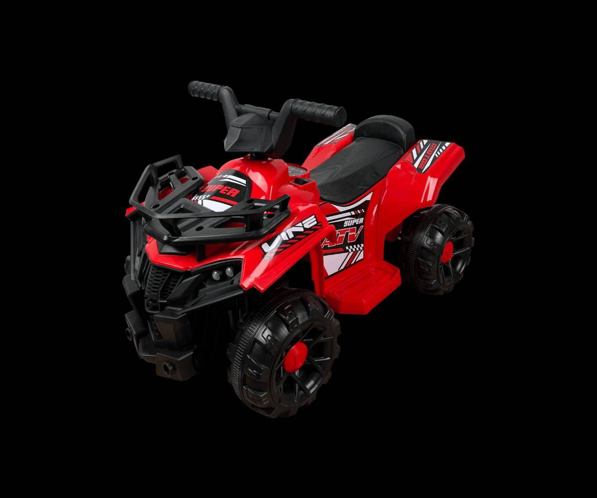 مركبة أطفال كهربائية رباعية الدفع

الاستخدامات

مناسبة للأطفال للّعب داخل المنزل أو في الحدائق والساحات الخارجية.

تساعد على تطوير مهارات التوازن والتوجيه لدى الطفل.

مثالية كهدية مميزة للأطفال بين 3 – 5 سنوات.

يمكن استخدامها للركوب اليومي، الرحلات العائلية أو جلسات اللعب الجماعي.

المميزات

محرك كهربائي قوي يمنح الطفل قيادة سلسة.

بطارية قابلة للشحن (حسب الصور: بطارية داخلية مع شاحن خارجي).

مفتاح تشغيل + مفتاح أماميخلفي للتحكم بالاتجاه.

مؤثرات صوتية وموسيقى مدمجة لزيادة متعة الطفل.

تصميم رياضي يشبه سيارات الـATV رباعية الدفع.

مقعد مريح مع سطح مانع للانزلاق.

عجلات عريضة توفر ثباتًا ممتازًا على الأسطح المختلفة.

هيكل بلاستيك عالي المتانة ومقاوم للصدمات.

يتحمل وزن الطفل ويمنحه وضعية جلوس آمنة.

الألوان المتوفرة: أحمر – أصفر – أزرق.

الوزن الإجمالي للكارتون: 5.5 كغم

الوزن الصافي: 4.5 كغم

محتويات الصندوق

المركبة (غير مجمّعة – تجميع بسيط).

مقود القيادة.

المقعد.

العجلات الأمامية والخلفية.

براغي التثبيت.

شاحن البطارية.

سكروب (مفك) خاص للتجميع.

دليل الاستخدام والتركيب.

الملاحظات

العمر المناسب: 3 سنوات وما فوق.

يجب شحن البطارية 6–8 ساعات قبل الاستخدام الأول.

يجب أن يتم التجميع تحت إشراف شخص بالغ.

لا تُستخدم في الطرق العامة، مخصّصة للّعب فقط.

قياس الكارتون:

طول 69 سم – عرض 39 سم – ارتفاع 29 سم.

تجنّب ملامسة الماء المباشر لحماية الدائرة الكهربائية.