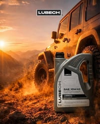 🔥 ثقة تنطلق معك بكل طريق… وأداء يصمد بأقسى الظروف 🚙⚙️ LUBECH SAE 10W40...