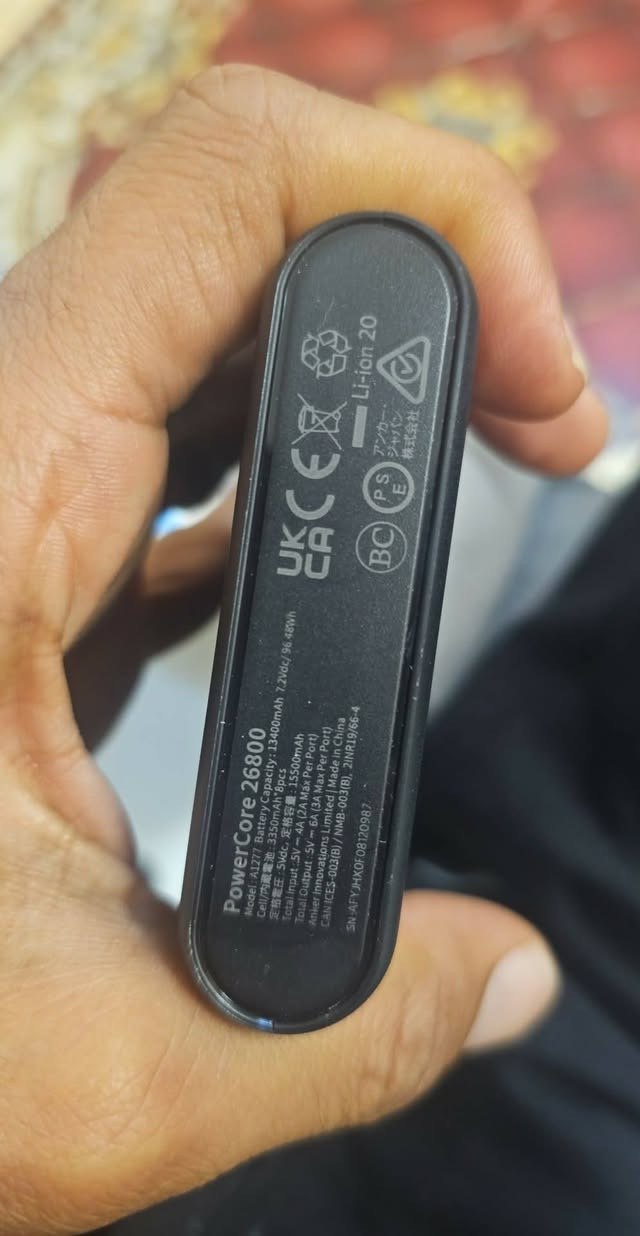 انكر جديد 26800 mah
حجمه كبير يشحنلك التلفون ٤ مرات
السعر ٣٠ مع التوصيل


**إذا كنت صاحب هذا الإعلان وتريد حذفه لأي سبب، رجاءا أرسل رسالة إلى الدعم الفني**
