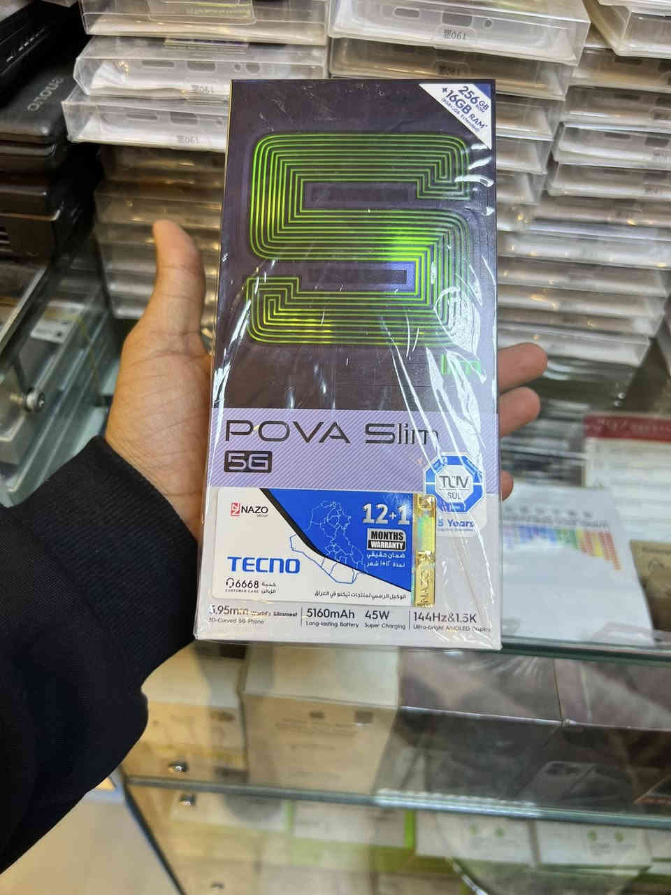 السلام عليكم جهاز تكنو Tecno pova جهاز
نظيف كلش استخدام حيل قليل بعده لوك

الذاكره 256 و العشوائية ١٦ البطاريه
5160 ارقه جهاز نزل السعر ٣٠٠

بغداد الدوره ***********
