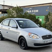 هونداي اكسنت 2008 سياره بدون صبغ الرقم وسنويه جديده جامات كهرب  كير وم...