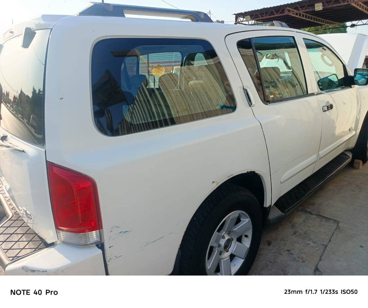 السلام عليكم ارمادا للبيع مديل ٢٠٠٧ رقم بابل دولي مكانه بغداد 
السيارة بأسمنة تحويل ثاني يوم ترايك وين متريد ابيعلك المكينة بيه صوت بيه منضومة غازالسعر ٦٥ وبيه مجال للاستفسار الاتصال ***********
